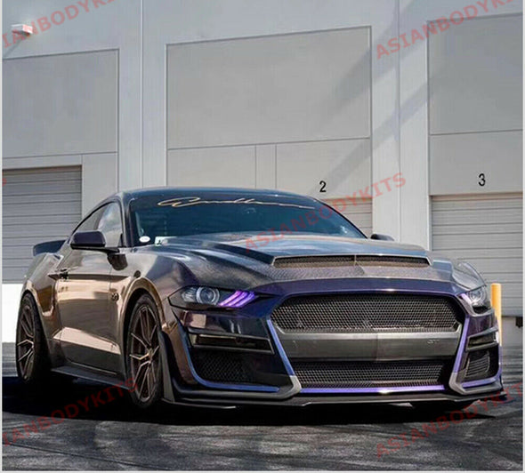 CONVERSION BODY KIT GT500 for FORD MUSTANG 2018+ FRONT BUMPER SIDE SKIRTS