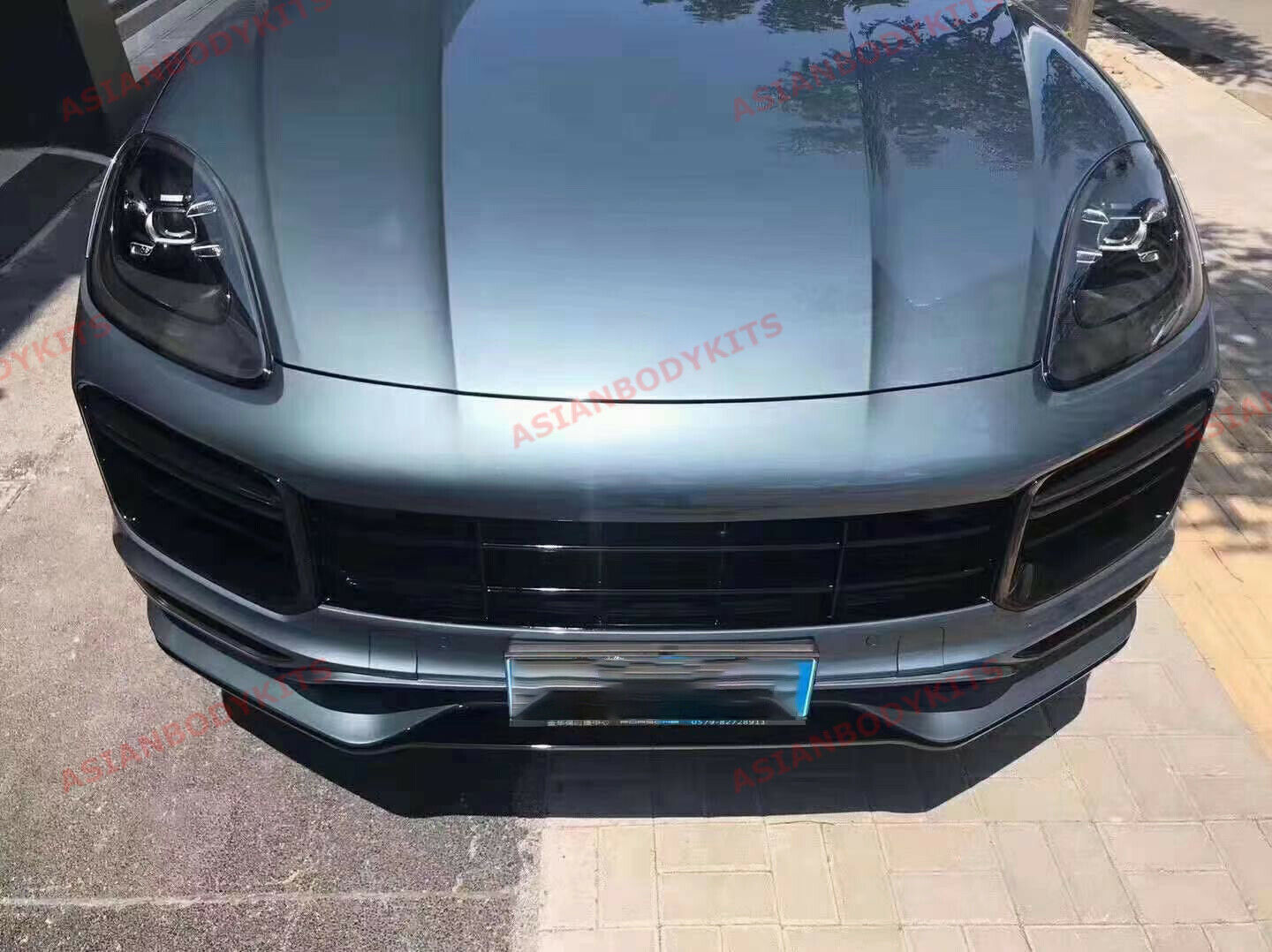 BODY KIT PORSCHE CAYENNE E3 TURBO FRONT LIP DIFFUSER SPOILER