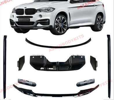 BODY KIT for BMW X6 F16 15 - 19 FRONT LIP REAR DIFFUSER SPOILER M Performance