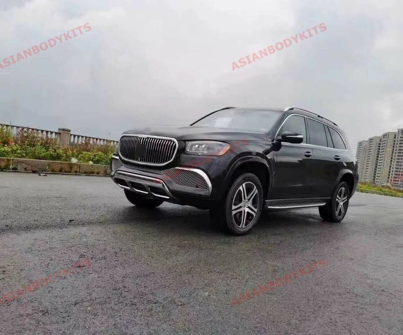 Body kit for Mercedes Benz GLS X167 GLS Maybach 2020+ Set include:  Front bumper assembly Front grille Front fender flares Rear fender flares Rear bumper assembly Material: ABS plastic  NOTE: Professional installation is required  SHIPPING NOTE: WE SHIP WORLDWIDE to LOCAL INTERNATIONAL AIRPORT only!!! NOT DOOR TO DOOR