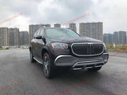 Body kit for Mercedes Benz GLS X167 GLS Maybach 2020+ Set include:  Front bumper assembly Front grille Front fender flares Rear fender flares Rear bumper assembly Material: ABS plastic  NOTE: Professional installation is required  SHIPPING NOTE: WE SHIP WORLDWIDE to LOCAL INTERNATIONAL AIRPORT only!!! NOT DOOR TO DOOR