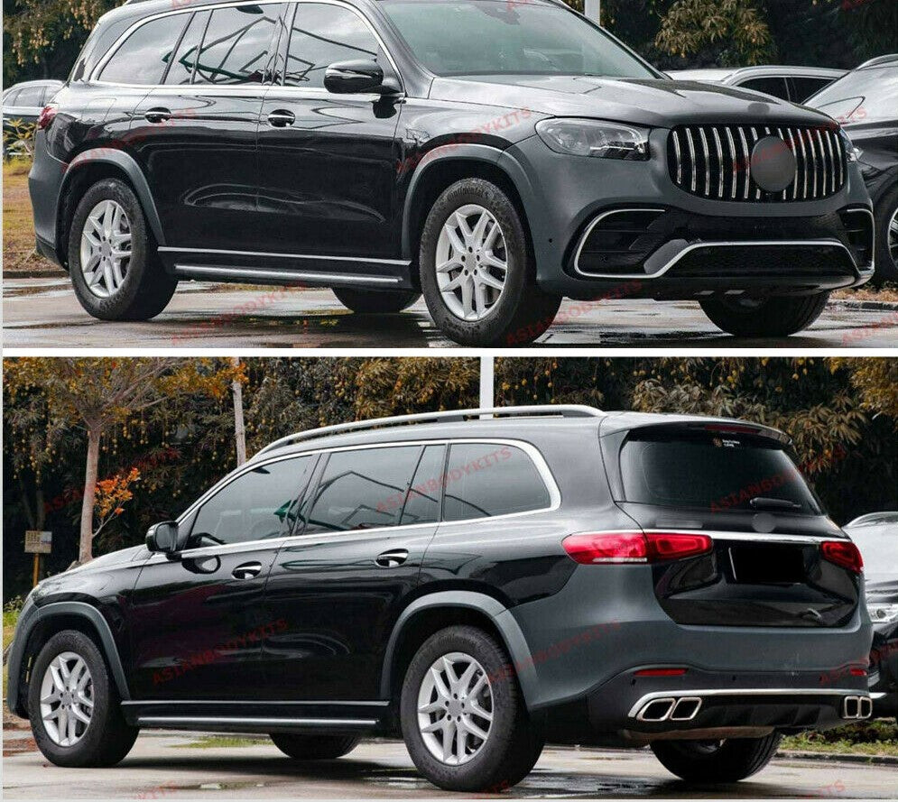 BODY KIT for MERCEDES BENZ GLS X167 GLS63 AMG 2020+ FRONT BUMPER FRONT GRILLE REAR BUMPER DIFFUSER EXHAUST TIPS