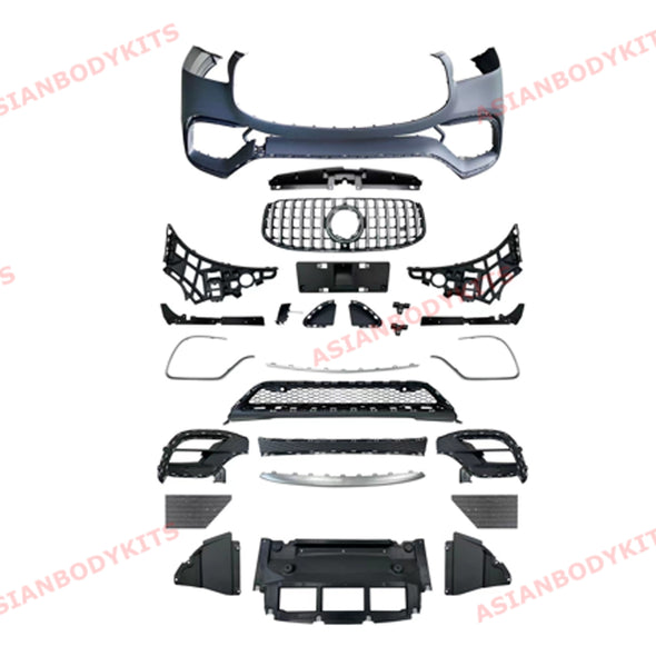 BODY KIT for MERCEDES BENZ GLS X167 GLS63 AMG 2020+ FRONT BUMPER FRONT GRILLE EXHAUST TIPS