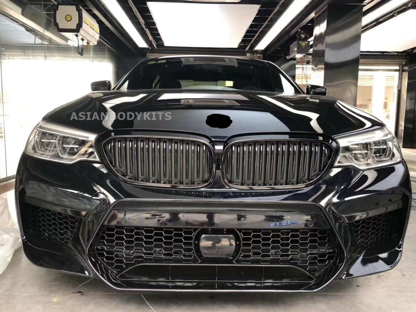 M5 BODY KIT for BMW 5-SERIES G30 FRONT BUMPER REAR DIFFUSER  Set includes: Front Bumper with mesh, fake radar cover and PDC holes Rear Diffuser