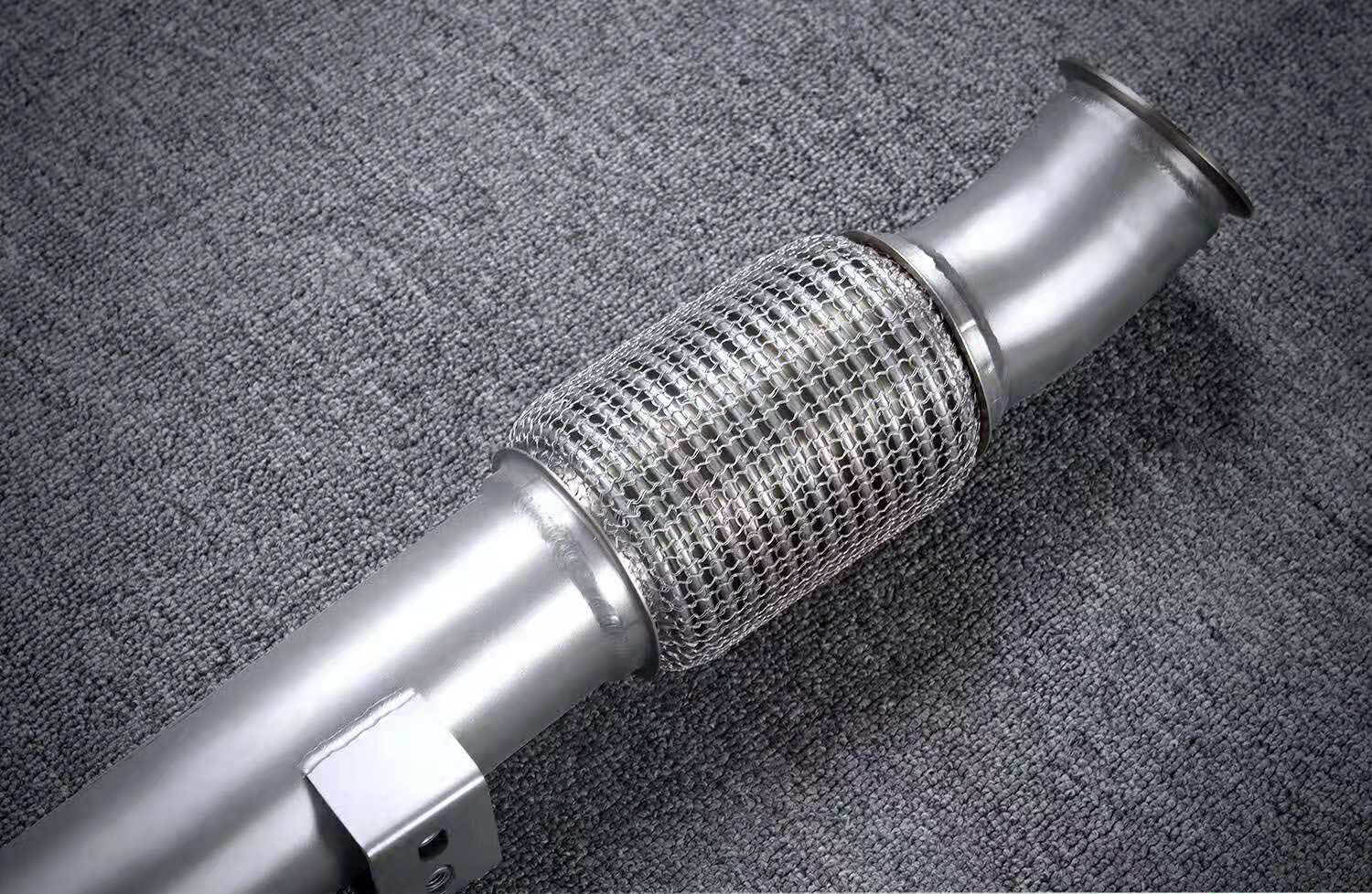 VALVED EXHAUST CATBACK MUFFLER for MERCEDES-BENZ AMG C43 3.0T 2019  Set includes:  Center Pipes Muffles with valves Valve control box with remote control (you may also reuse your factory exhaust valve motors