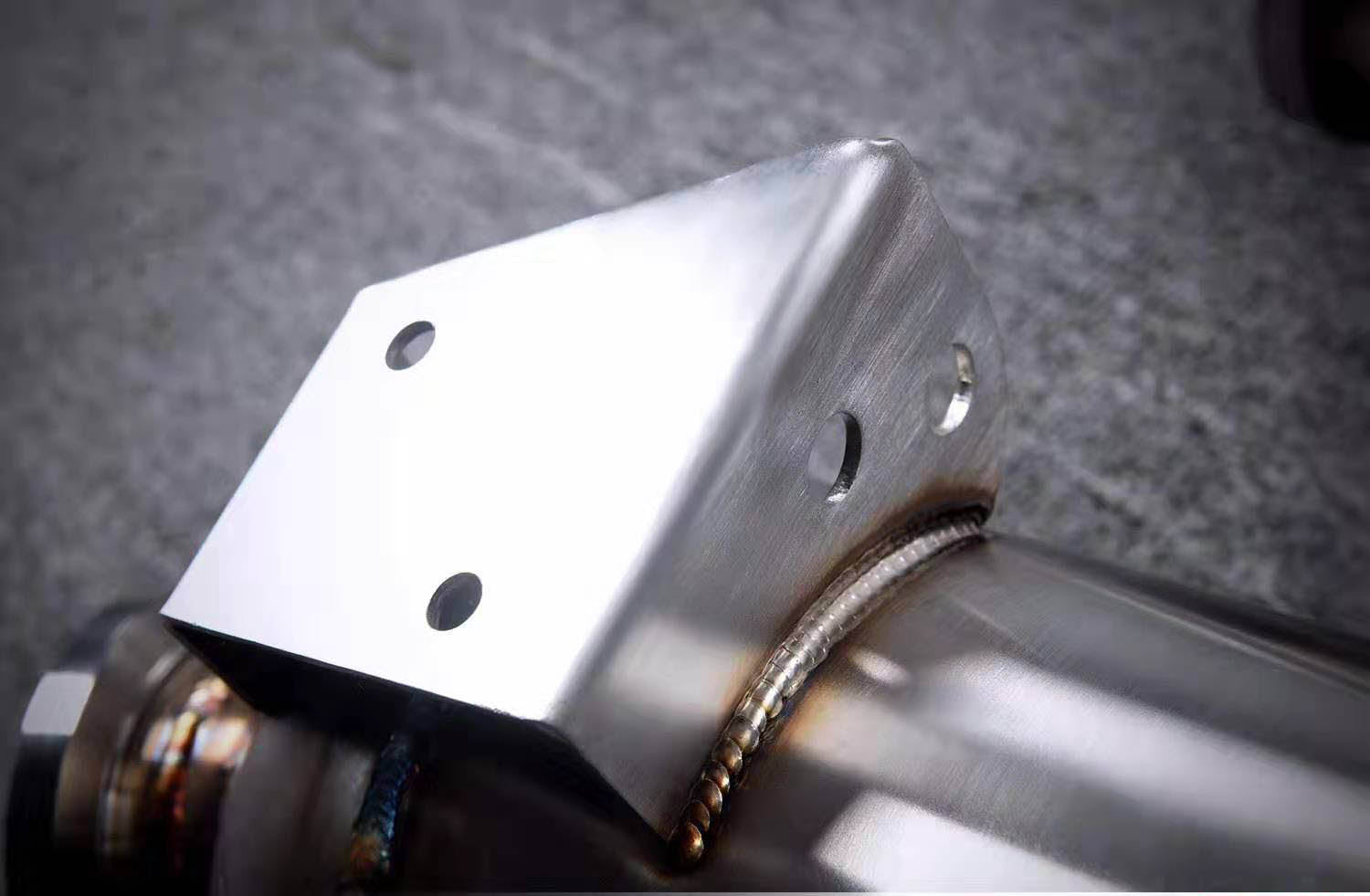 VALVED EXHAUST CATBACK MUFFLER for MERCEDES-BENZ AMG C43 3.0T 2019  Set includes:  Center Pipes Muffles with valves Valve control box with remote control (you may also reuse your factory exhaust valve motors