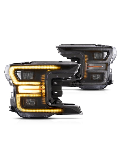 Black Headlights For Ford F150 2018 2019