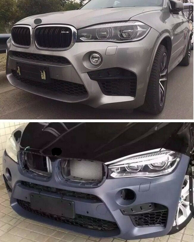 CONVERSION BODY KIT for BMW X5 F15 50i 2013 - 2018 UPGRADE to X5M STYLE 2014 - 2019

Set includes:

Front Bumper With Mesh
Front Wheel Arches
Front Fender Vents
Side Skirts
Rear Wheel Arches
Rear Bumper
Exhaust Tips (fits only 50i petrol model)

Material: Plastic PP

NOTE: Professional installation is required