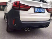 CONVERSION BODY KIT for BMW X5 F15 50i 2013 - 2018 UPGRADE to X5M STYLE 2014 - 2019

Set includes:

Front Bumper With Mesh
Front Wheel Arches
Front Fender Vents
Side Skirts
Rear Wheel Arches
Rear Bumper
Exhaust Tips (fits only 50i petrol model)

Material: Plastic PP

NOTE: Professional installation is required
