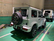G-CLASS STYLE BODY KIT for SUZUKI JIMNY JB64W JB74W 2018+  Set includes:  Front bumper assembly Front grille Hood scoop Front fender flares Rear fender flares Rear bumper