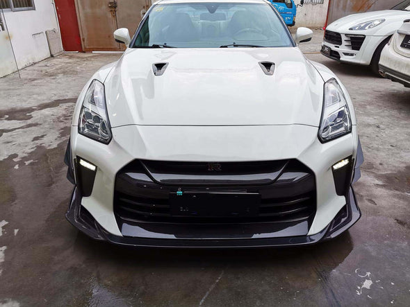 Dry carbon fiber body kit for Nissan GTR R35 2017 - 2021 FRONT LIP REAR DIFFUSER SIDE SKIRTS WING SPOILER