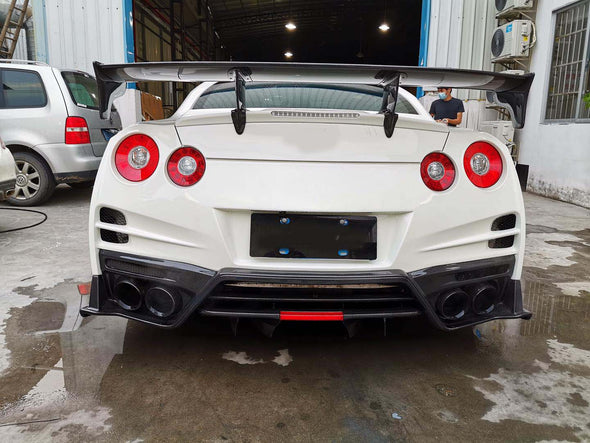 Dry carbon fiber body kit for Nissan GTR R35 2017 - 2021 FRONT LIP REAR DIFFUSER SIDE SKIRTS WING SPOILER