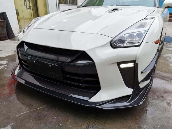 Dry carbon fiber body kit for Nissan GTR R35 2017 - 2021 FRONT LIP REAR DIFFUSER SIDE SKIRTS WING SPOILER