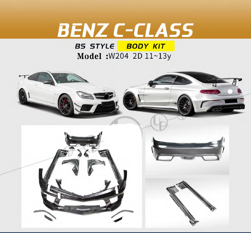 Body Kit for Mercedes-Benz C-Class W204 2011 - 2013 Coupe | BS Style