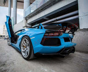Carbon Fiber Rear Wing Spoiler For Lamborghini Aventador LP700 2011-2015  Set include:  Rear Wing Spoiler Brackets  Base of Spoiler Material: Real Carbon Fiber  NOTE: Professional installation is required