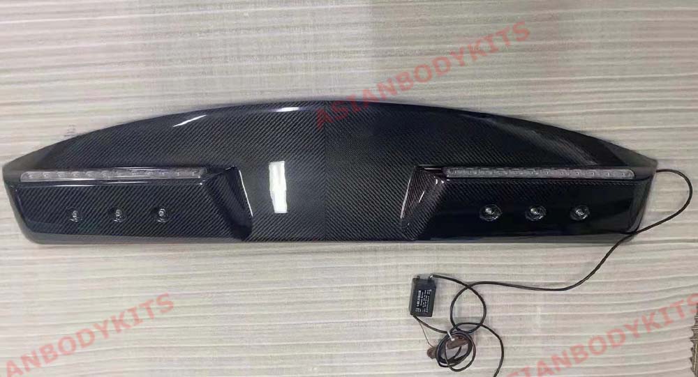 CARBON ROOF SPOILER and LIGHT BAR LED for LAND ROVER DEFENDER L663 2020+