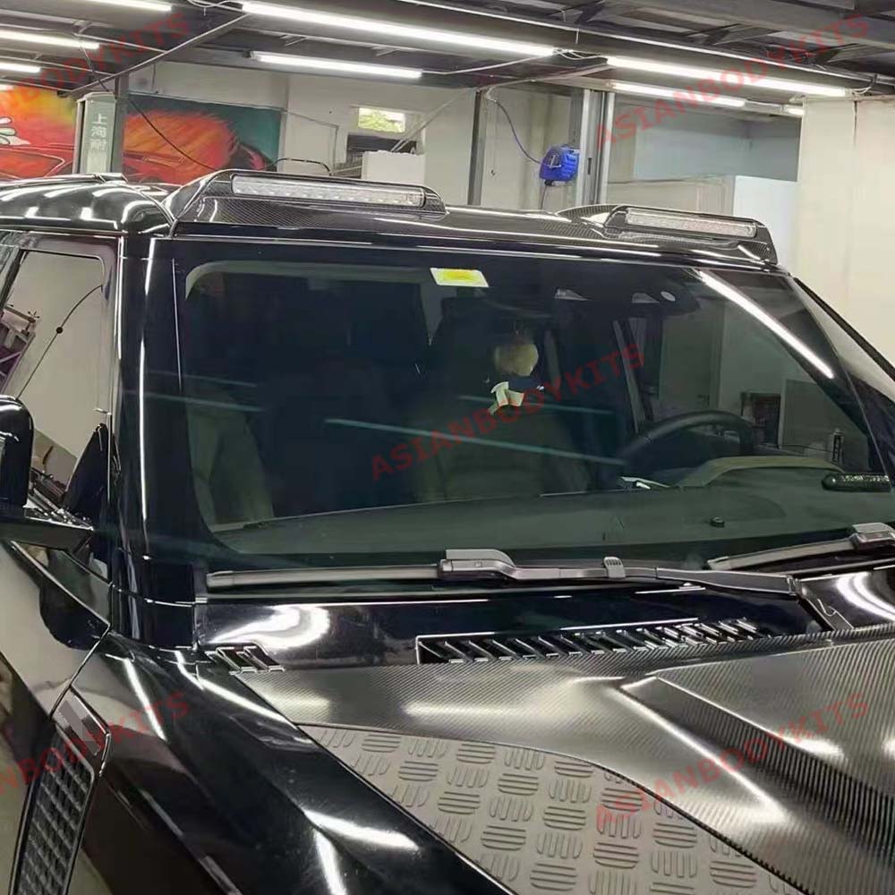 CARBON ROOF SPOILER and LIGHT BAR LED for LAND ROVER DEFENDER L663 2020+