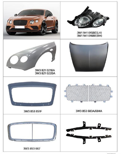 Facelift Kit For BENTLEY Continental GT 2015 - 2018