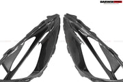 2017-2020 McLaren 720s Dry Carbon Fiber Headlight Inserts Tim Replacement