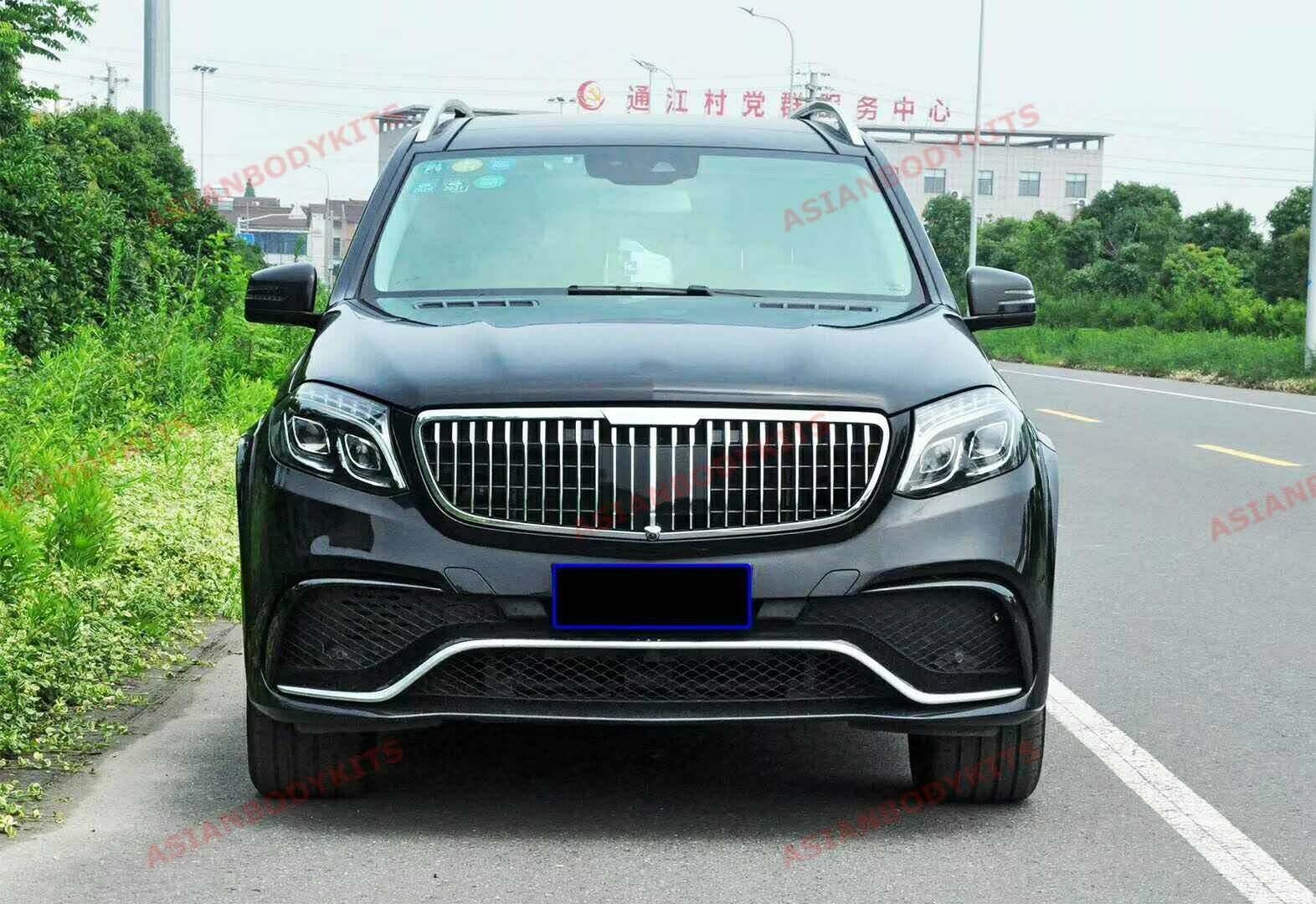 CHROME FRONT GRILLE for MERCEDES BENZ GLS X166 2015 - 2019 MAYBACH STYLE

Set includes:

Grille

Material: Plastic ABS

Color: Gloss Black

Note: Professional installation is required