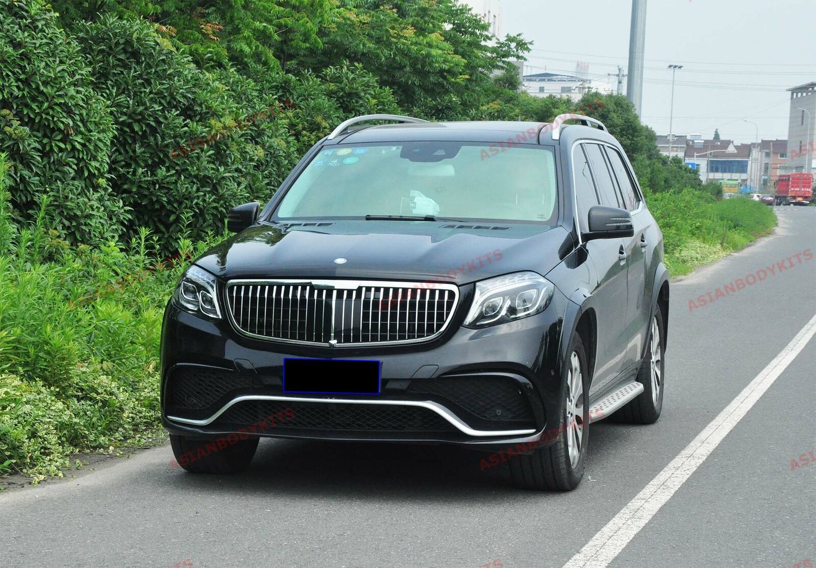 CHROME FRONT GRILLE for MERCEDES BENZ GLS X166 2015 - 2019 MAYBACH STY