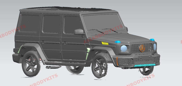 CONVERSION BODY KIT W463 to W464 for Mercedes Benz G-class G63 G550 1990 - 2017 STYLE