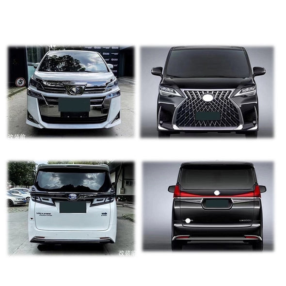 CONVERSION UPGRADE BODY KIT for TOYOTA ALPHARD VELLFIRE 30 35 to LEXUS LM300h