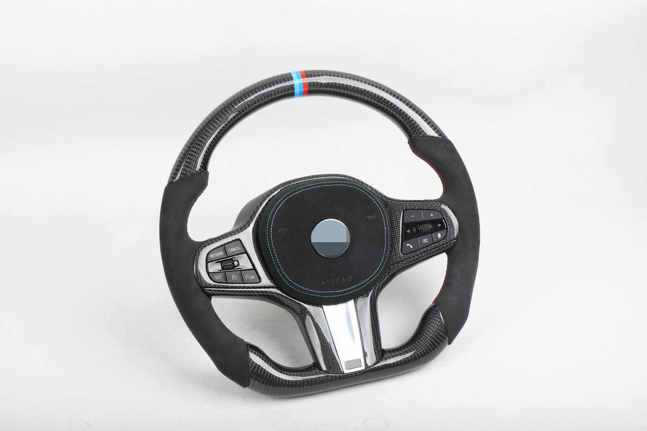 CUSTOM CARBON STEERING WHEEL for BMW 2 Series F44, 3 Series G20, 5 Series G30, X3 G01, X4 G02, X5 G05, X6 G06.