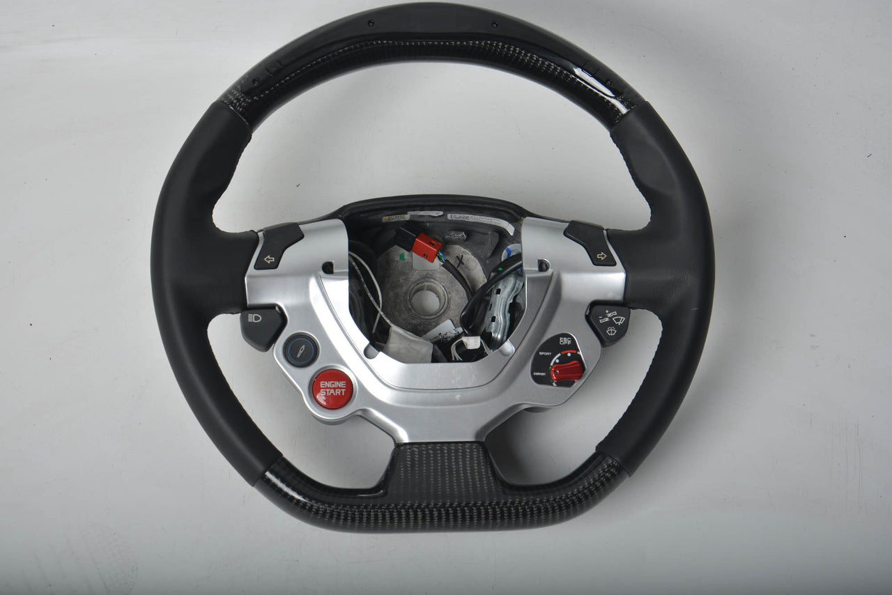 CUSTOM CARBON STEERING WHEEL for FERRARI 488 458 FF F12 F430 ROMA CALIFORNIA