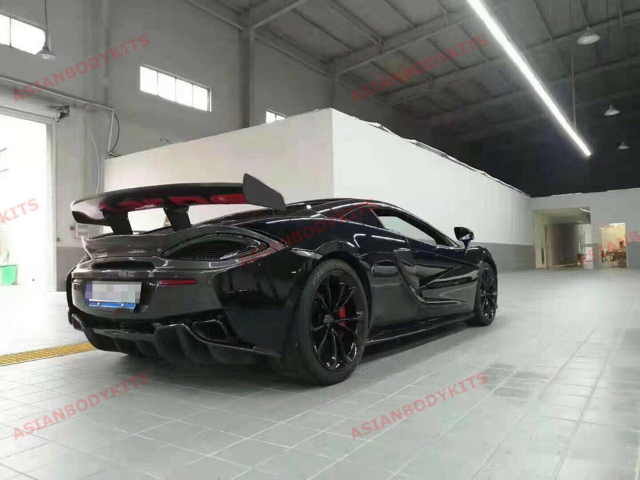 CARBON REAR WING SPOILER for MCLAREN 540C 570GT 570S to GT4