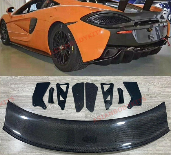 Carbon Fiber Rear Spoiler Wing Fit For McLaren 540C 570S 570GT GT4