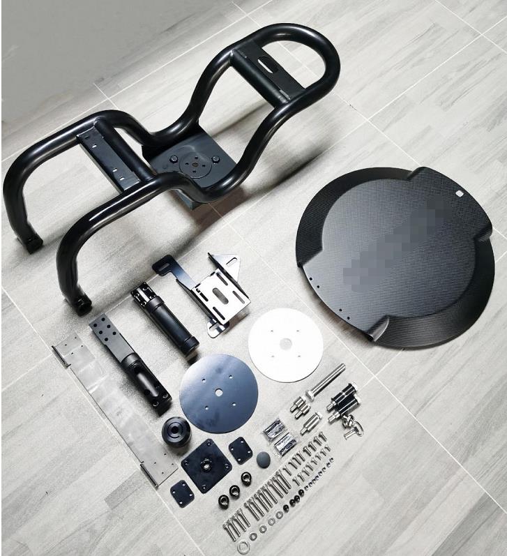 Carbon SPARE TIRE WHEEL HOLDER Carrier For Mercedes-Benz W464 W463A G Class 4x4 G550 G500 G400d G63 AMG   Set include:  Gloss Carbon fiber cover cap Bracket holder Bracket for the rear door*  PRODUCTION TIME: 7 days  Material: 100% Real Gloss Carbon Fiber and steel. If you want MATTE carbon, contact us  NOTE: VERY PROFESSIONAL INSTALLATION IS REQUIRED.   *Drilling rear door is required. Drilling of door hinges required.