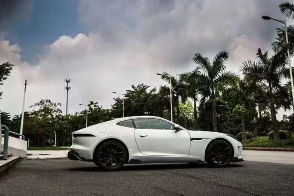 Carbon Body Kit For Jaguar F-Type 2013-2017  Set include:  Front Lip Side Skirts Hood/Bonnet Rear Diffuser Material: Carbon  Note: Professional installation is required.
