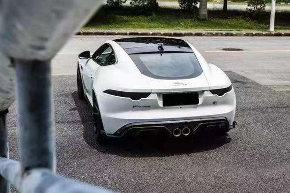 Carbon Body Kit For Jaguar F-Type 2013-2017  Set include:  Front Lip Side Skirts Hood/Bonnet Rear Diffuser Material: Carbon  Note: Professional installation is required.
