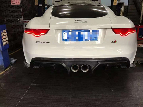 Carbon Body Kit For Jaguar F-Type 2013-2017  Set include:  Front Lip Side Skirts Hood/Bonnet Rear Diffuser Material: Carbon  Note: Professional installation is required.