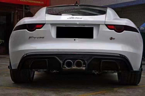 Carbon Body Kit For Jaguar F-Type 2013-2017  Set include:  Front Lip Side Skirts Hood/Bonnet Rear Diffuser Material: Carbon  Note: Professional installation is required.