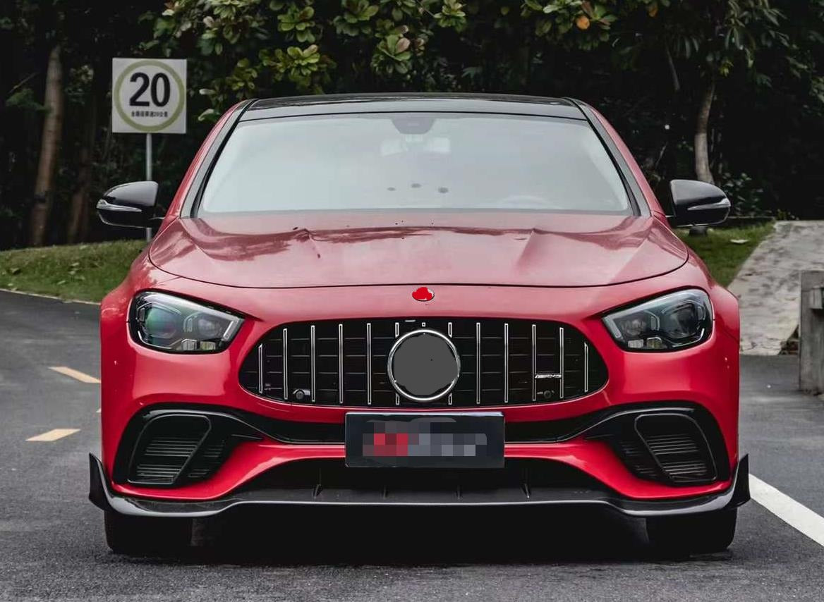CARBON WIDE BODY KIT for MERCEDES BENZ W213 E63S 2021+  Set include:   Front Bumper Front Lip Rear Diffuser Rear Bumper Exhaust tips Side Skirts Material: DRY Carbon