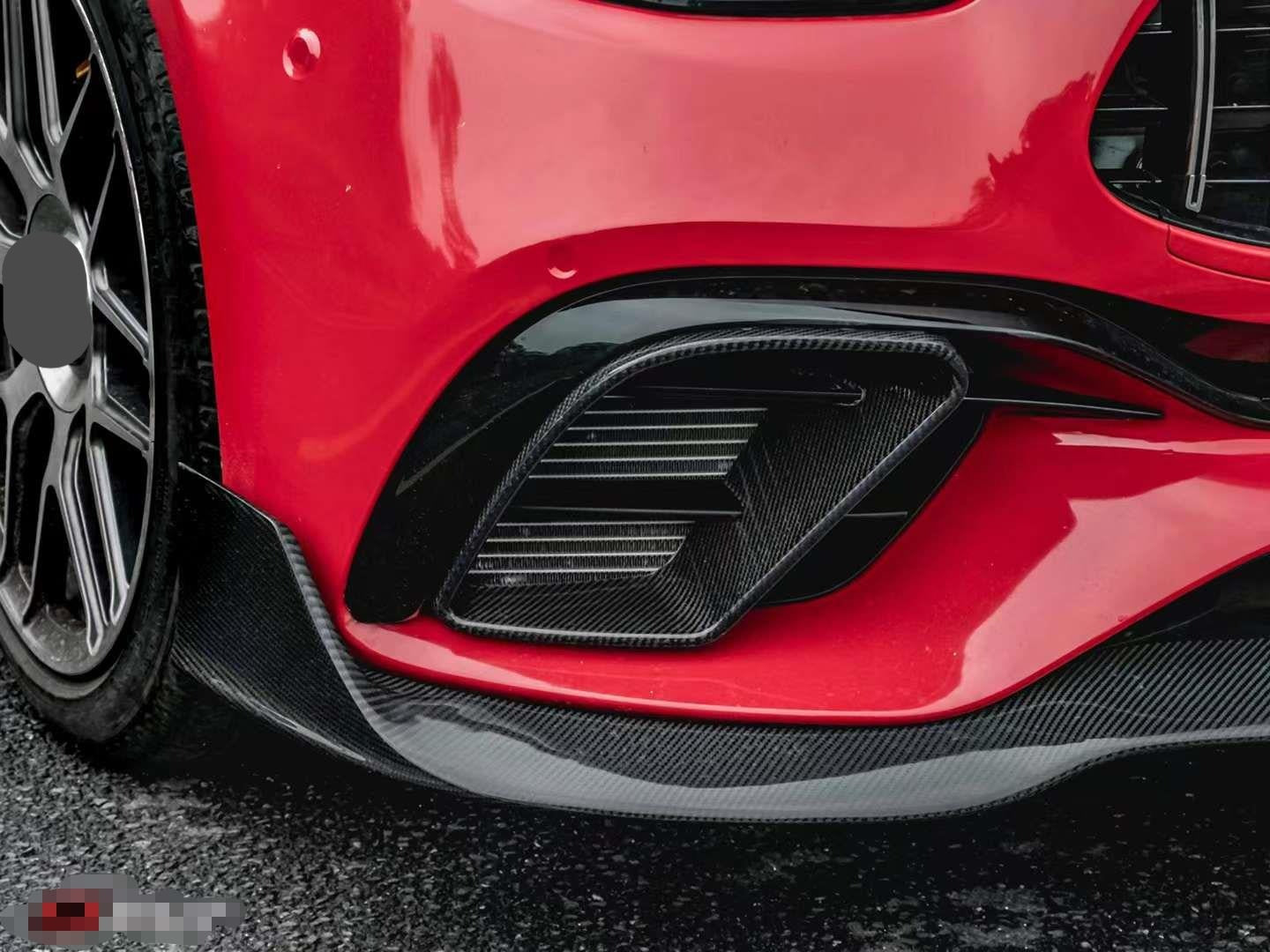CARBON WIDE BODY KIT for MERCEDES BENZ W213 E63S 2021+  Set include:   Front Bumper Front Lip Rear Diffuser Rear Bumper Exhaust tips Side Skirts Material: DRY Carbon