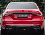 CARBON WIDE BODY KIT for MERCEDES BENZ W213 E63S 2021+  Set include:   Front Bumper Front Lip Rear Diffuser Rear Bumper Exhaust tips Side Skirts Material: DRY Carbon