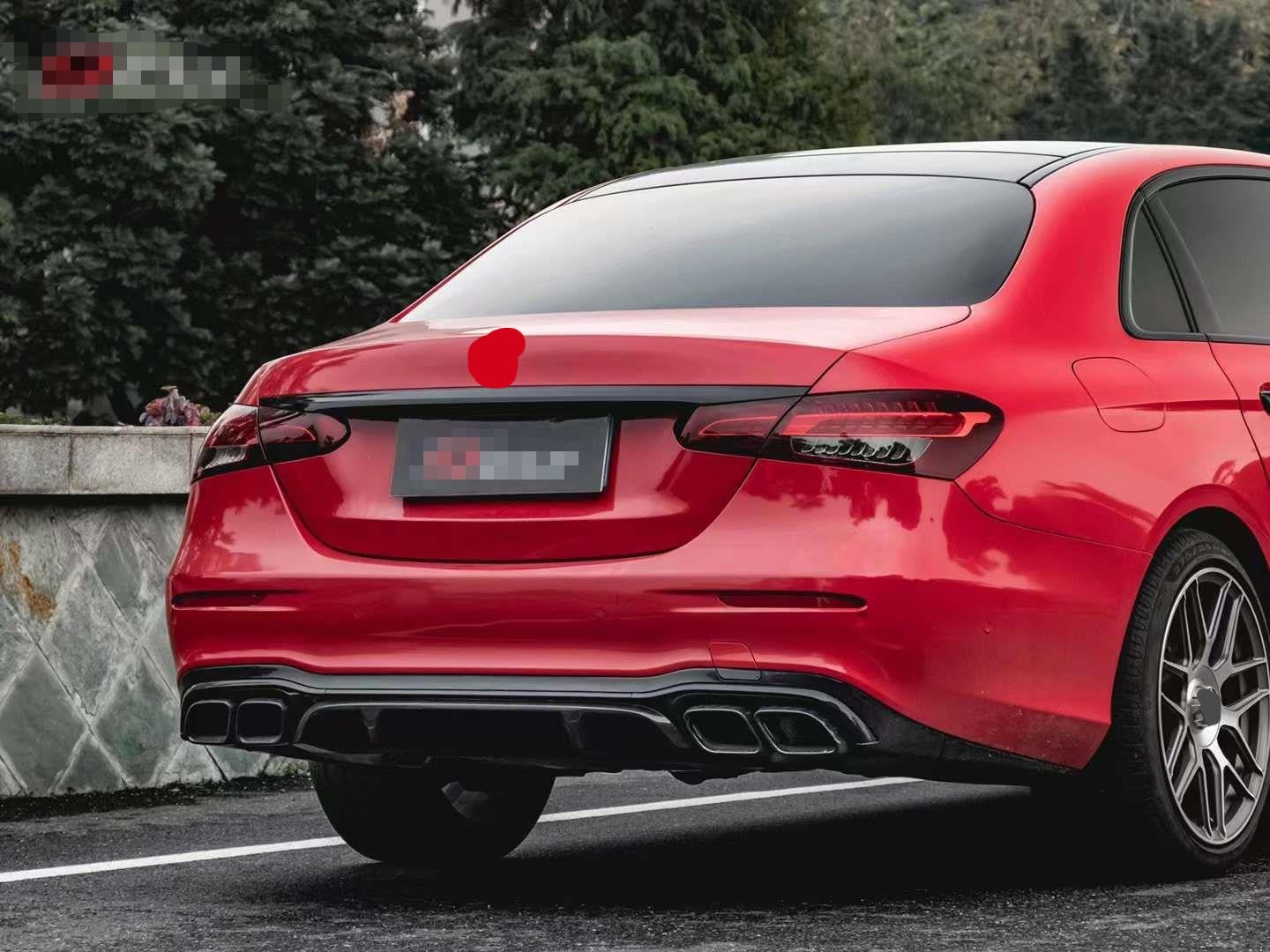CARBON WIDE BODY KIT for MERCEDES BENZ W213 E63S 2021+  Set include:   Front Bumper Front Lip Rear Diffuser Rear Bumper Exhaust tips Side Skirts Material: DRY Carbon