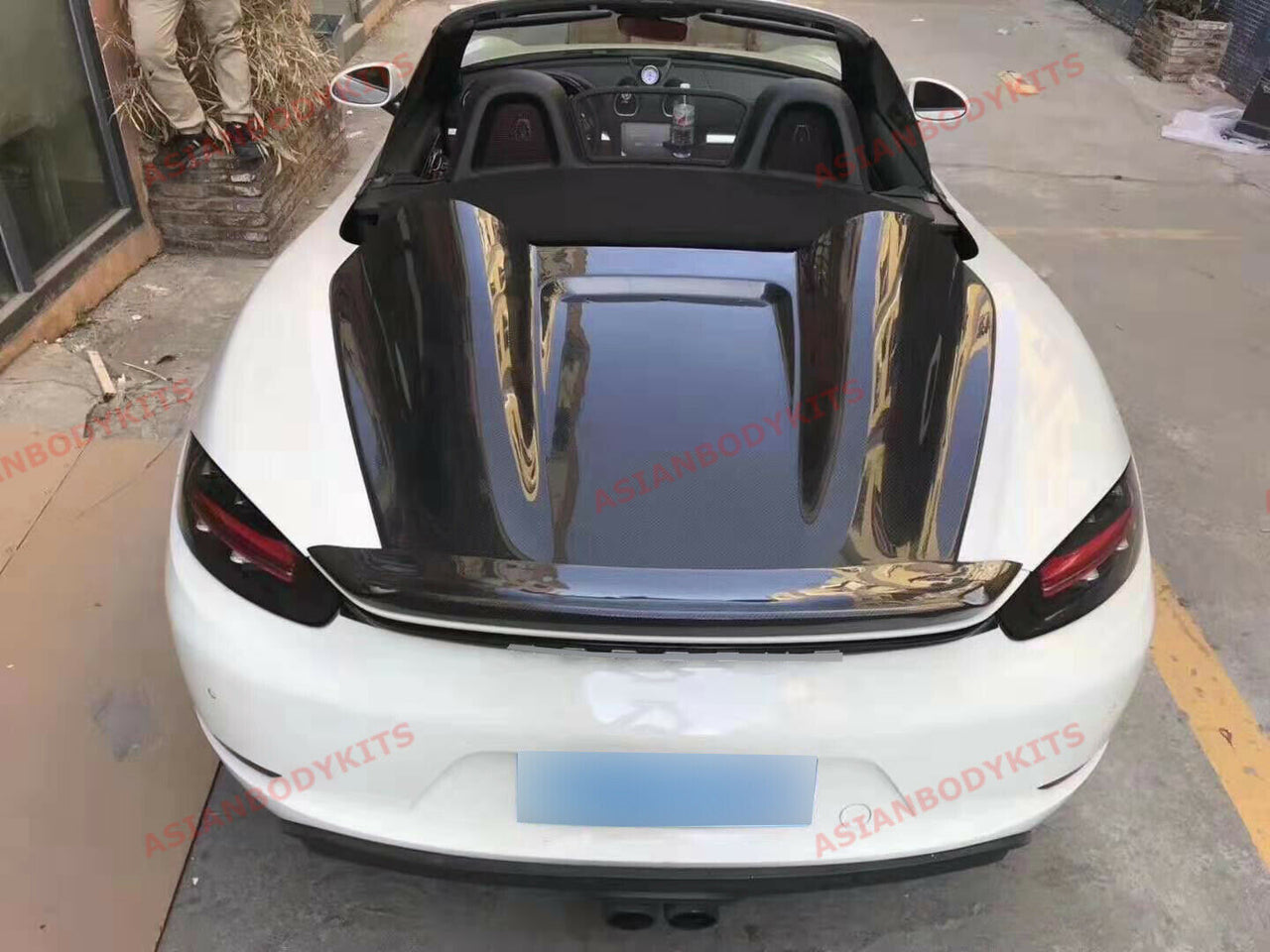 Carbon Fiber Rear Roof Cover for Porsche 718 [982] Boxster 2016+