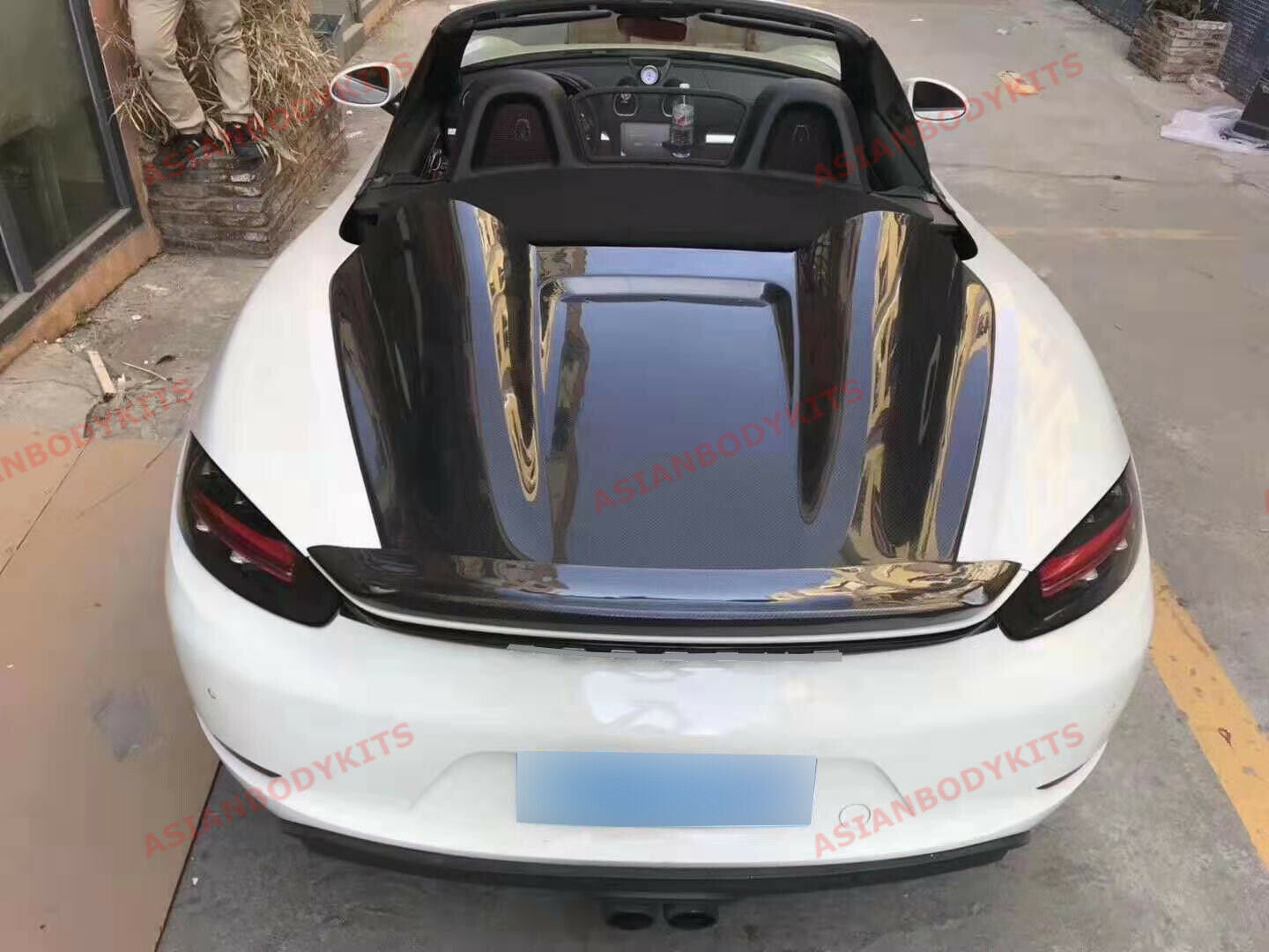 Kaugung Heavyweight Waterproof Car Cover Custom Porsche 718  Cayman/Boxster/Spyder (2016-2024), Full Exterior Cover with Breathable Vent  Outdoor Sun