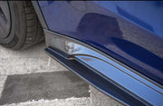 Forza Carbon Body Kit Design for Tesla Model Y  Set includes:  Front lip Side skirts  Rear diffuser Rear spoiler