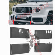 Carbon trim bumper covers for MERCEDES BENZ AMG G63 W463A W464 2018+ (4 pieces)