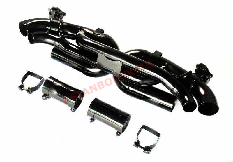 Catback exhaust system for PORSCHE 911 992 CARRERA  CARRERA S BLACK COATING
