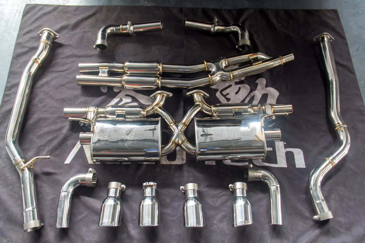 VALVED EXHAUST CATBACK MUFFLER for Porsche Cayenne 958.1 958.2 3.6 NA