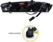 LED TAIL LIGHTS for CHEVROLET CAMARO 2016 - 2018  Set includes:  Tail Lights Features:  Lens color: red clear smoked Parking light: LED (red) Brake light: LED (red) Reverse light: LED (diamond-white) Turn signals: sequential indicator (Amber) Full LED tail lights, no need bulbs