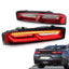 LED TAIL LIGHTS for CHEVROLET CAMARO 2016 - 2018  Set includes:  Tail Lights Features:  Lens color: red clear smoked Parking light: LED (red) Brake light: LED (red) Reverse light: LED (diamond-white) Turn signals: sequential indicator (Amber) Full LED tail lights, no need bulbs