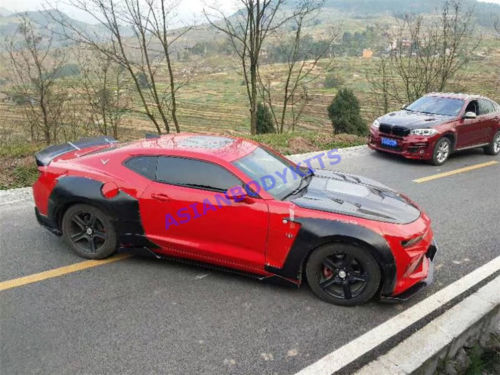 WIDE FENDER FLARES for CHEVROLET CAMARO 2016 - 2018  Set includes:  Front and Rear Fender Flares