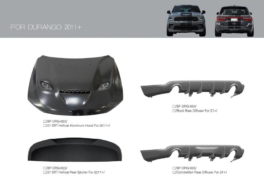Body Kit for Dodge Durango 2011+ Forza Performance Group Body Kit for Dodge Durango 2011+ Forza Performance Group